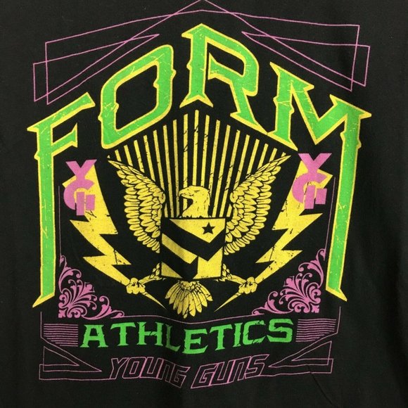 Form Athletics Black T Shirt Adult Large L Young Guns Scott Jorgensen MMA UFC - Picture 2 of 6